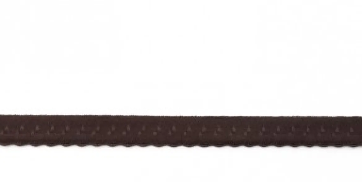 Gummiband Elastic Abschlussspitze Zierband braun Breite: 1,2cm
