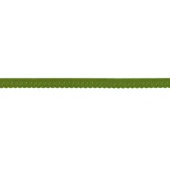 Gummiband Elastic Abschlussspitze Schrägband army grün Breite: 1,2cm