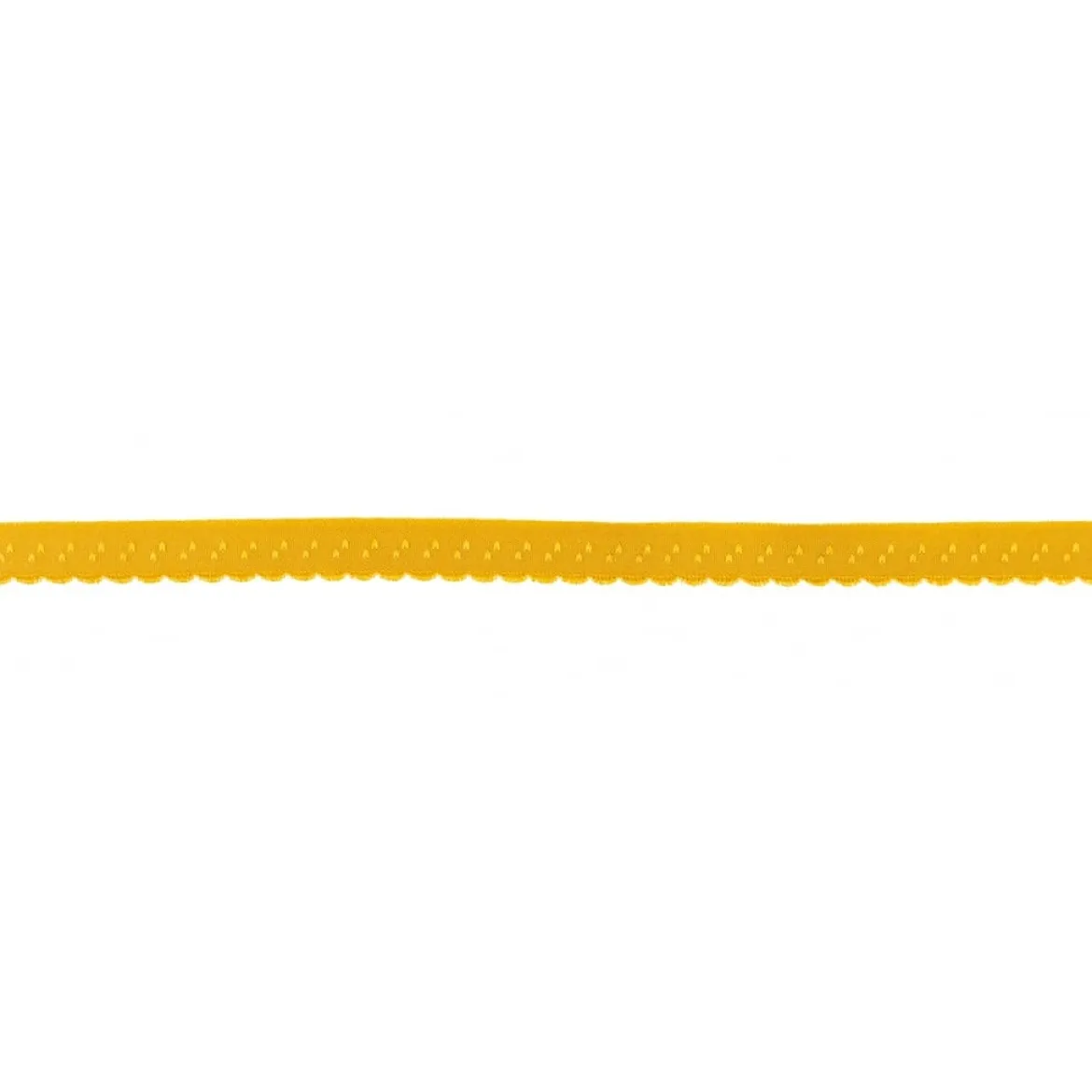 Gummiband Elastic Abschlussspitze Schrägband ocker Breite: 1,2cm