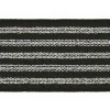 Gummiband Elastik Lurex Glitzer Streifen schwarz silber Breite 2,5cm