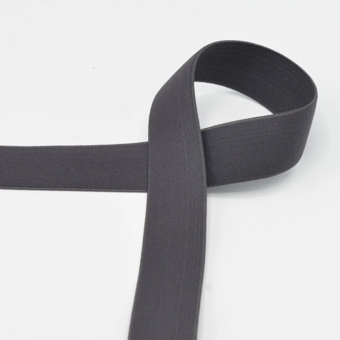 Gummiband elastisch anthrazit Breite: 2,5cm