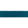 Gummiband gerippt Wellenkante petrol Breite: 3,5cm