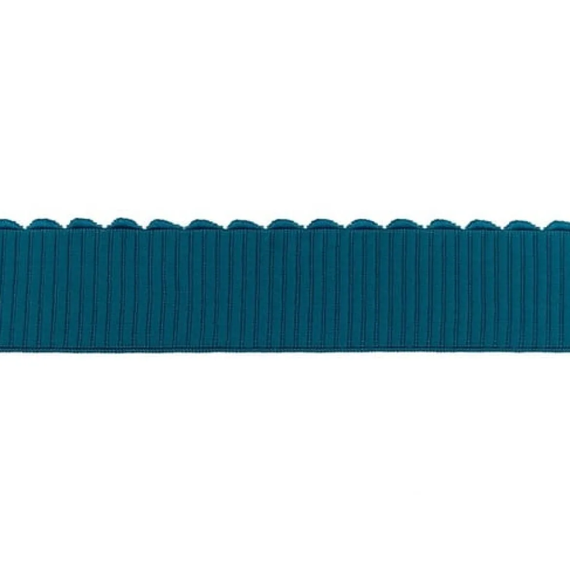 Gummiband gerippt Wellenkante petrol Breite: 3,5cm