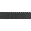 Gummiband gerippt Wellenkante dunkelgrau Breite: 3,5cm