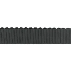 Gummiband gerippt Wellenkante dunkelgrau Breite: 3,5cm
