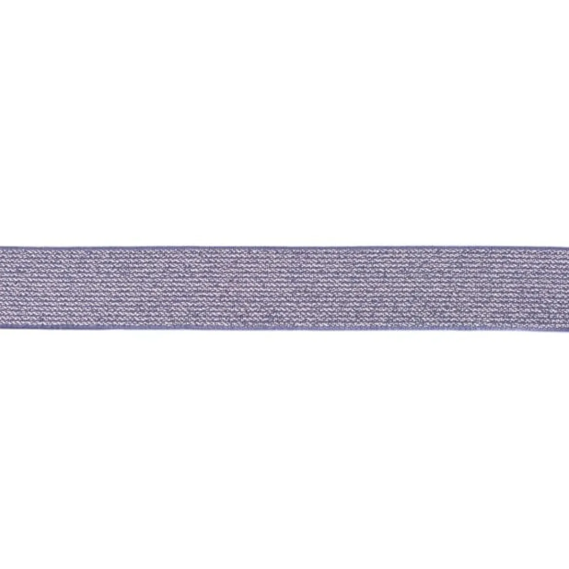 Gummi Band Glitzer jeansblau silberfarbig Meterware Breite: 2,5cm