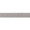 Gummi Band Glitzer taupe silberfarbig Meterware Breite: 2,5cm