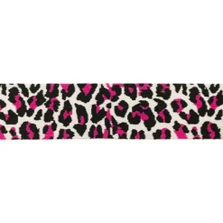 Gummiband Leopardenmuster pink Meterware Breite: 4cm