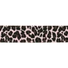 Gummiband Leopardenmuster rosa braun Meterware Breite: 4cm