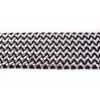 Gummi Band mit Kunstleder schwarz silber Meterware Breite: 5,5cm