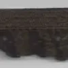 Gummiband mit Rüschen dunkelbraun Breite: 1,5cm