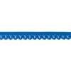 Gummiband mit Spitzenverzierung blau Breite: 1,5cm