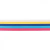 Gummiband Multi-Streifen extra weich weiß gelb blau pink Breite: 4cm