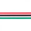 Gummiband Multi-Streifen extra weich rosa schwarz weiß grün Breite: 4cm