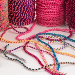Gummi Band Zyklon gedreht blau 6mm Stärke