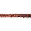 Gummi Pailletten dunkelbraun Breite: 2cm