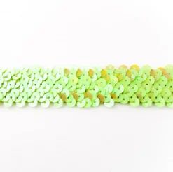 Gummi Pailletten grün Breite: 3cm