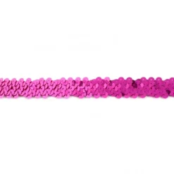 Gummi Pailletten pink Breite: 2cm