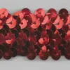 Gummi Pailletten rot Breite: 3cm