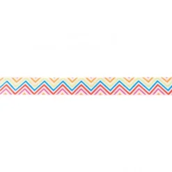 Gummi Schrägband Chevron Zacken bunt Breite: 2cm
