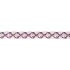 Gummi Schrägband gemustert Ornament weiß rosa schwarz Breite: 2cm