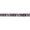 Gummi Schrägband gemustert schwarz weiß Breite: 2cm