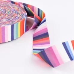Gurtband Deko Streifen bunt Polyester Breite: 4cm