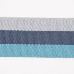 Gurtband doppelseitig robust für Taschen gestreift blau 40mm breit