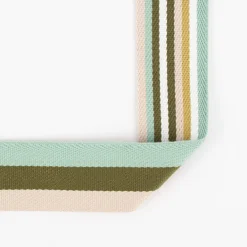 Gurtband doppelseitig robust für Taschen gestreift grün 40mm breit