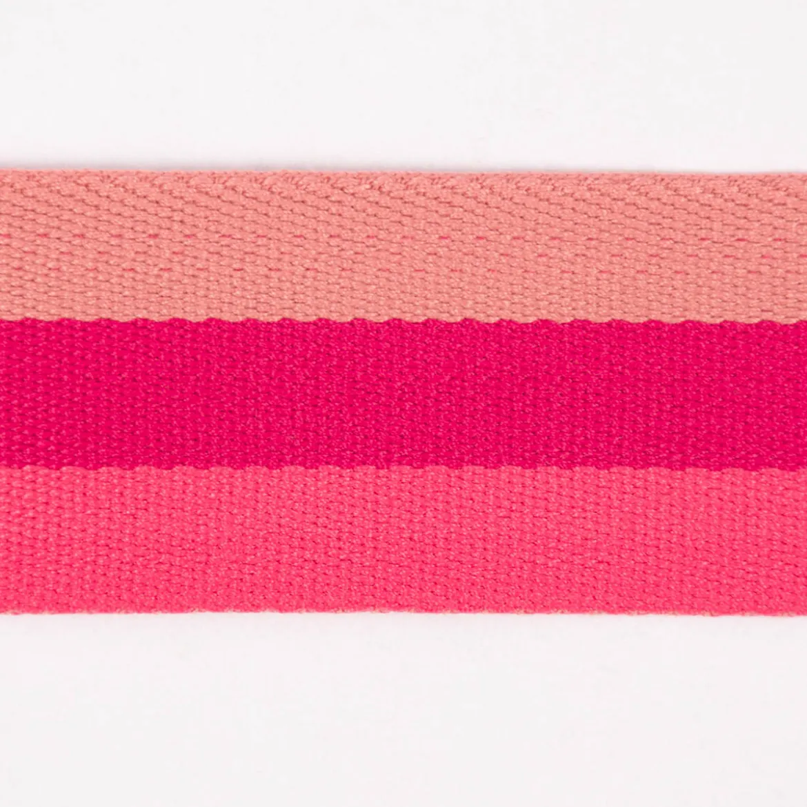 Gurtband doppelseitig robust für Taschen gestreift pink 40mm breit