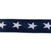Gurtband dunkelblau mit Sterne weiß Breite: 4cm
