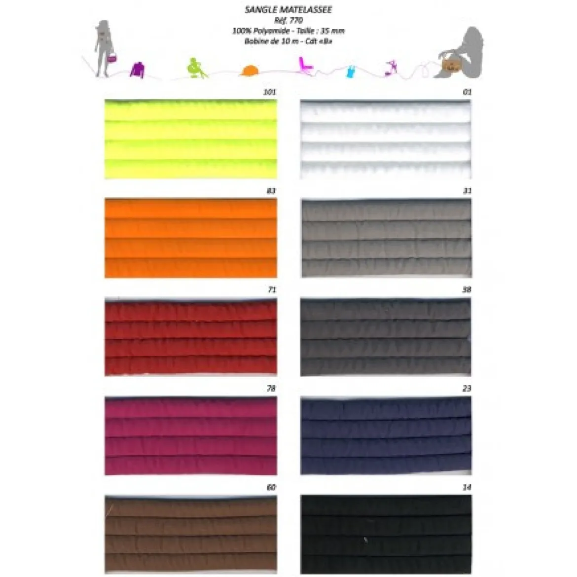 Gurtband gepolstert gesteppt Rucksackband marineblau 3,5cm Breite