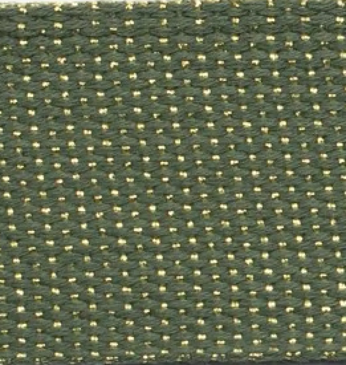 Gurtband Glamour army-grün goldfarbig Metallic-Effekte Meterware 40mm Breite