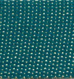 Gurtband Glamour petrol goldfarbig Metallic-Effekte Meterware 40mm Breite