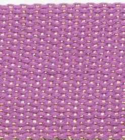 Gurtband Glamour rosa goldfarbig Metallic-Effekte Meterware 40mm Breite
