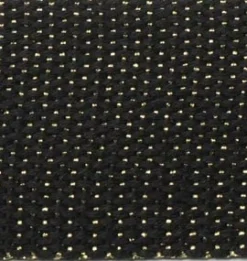 Gurtband Glamour schwarz goldfarbig Metallic-Effekte Meterware 40mm Breite