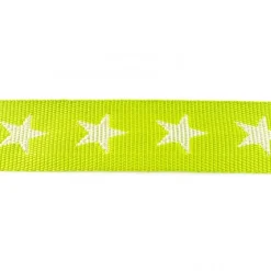 Gurtband grün mit Sterne weiß Breite: 4cm