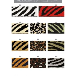 Gurtband Leopardenmuster weiß schwarz beige 3,8cm Breite