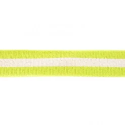 Gurtband lime mit Streifen weiß Breite: 4cm