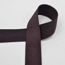 Gurtband Meterware extra weich brown braun 4cm Breite