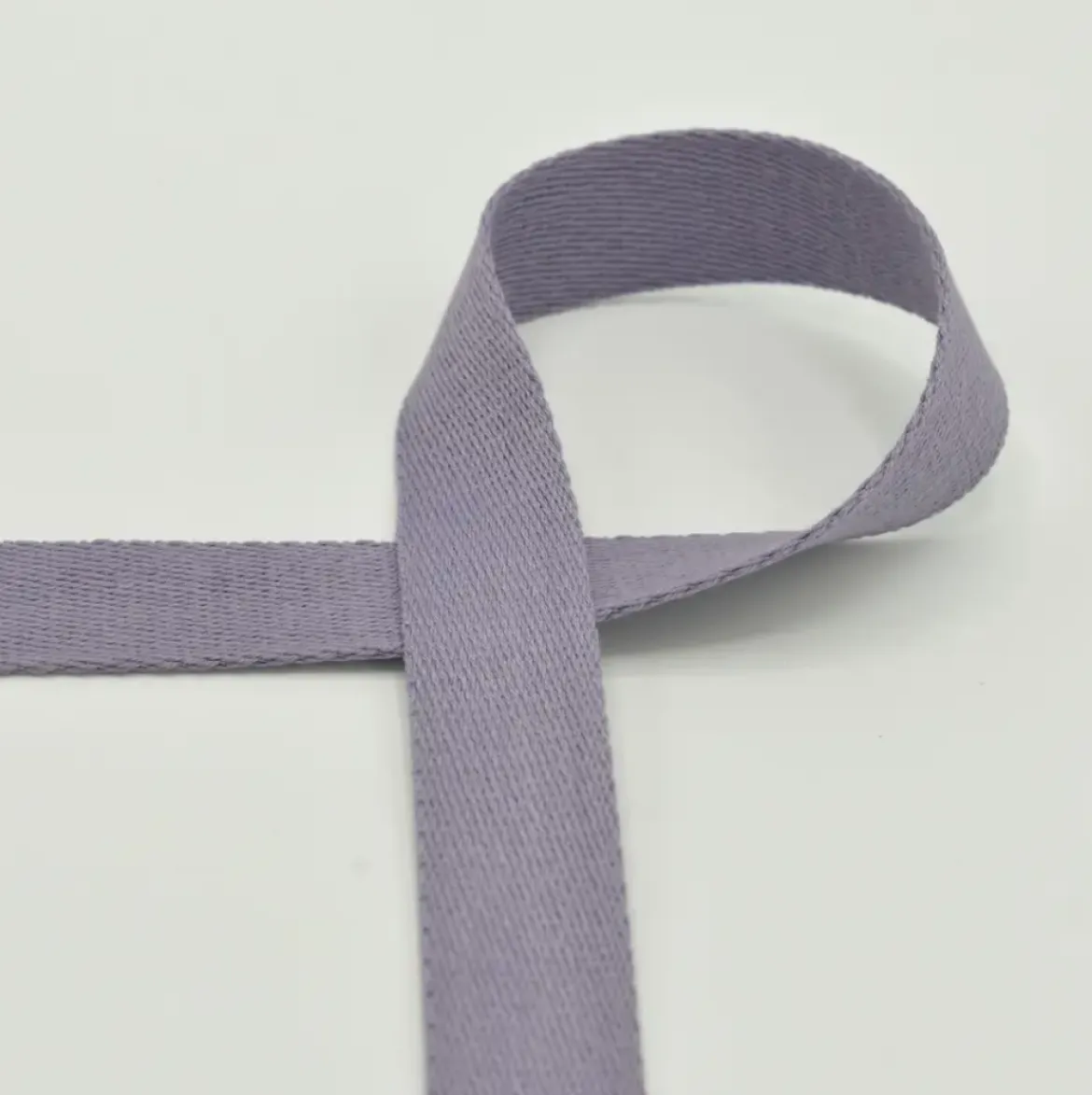 Gurtband Meterware extra weich dusty lilac lila 2,5 cm Breite