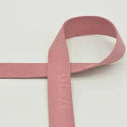 Gurtband Meterware extra weich old pink altrosa 2,5 cm Breite