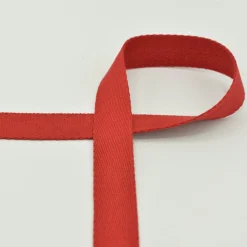 Gurtband Meterware extra weich dark red dunkelrot 2,5 cm Breite