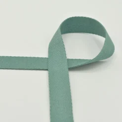 Gurtband Meterware extra weich dark dusty mint dunkelmint 2,5 cm Breite
