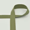 Gurtband Meterware extra weich khaki oliv 2,5 cm Breite