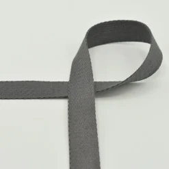 Gurtband Meterware extra weich anthrazit 2,5 cm Breite