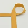 Gurtband Meterware extra weich ochre ocker 2,5 cm Breite