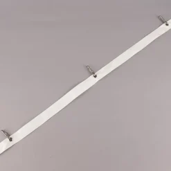 Gurtband mit Karabinerhaken weiß silberfarbig Breite: 3cm