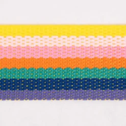 Gurtband robust für Taschen gestreift multicolor 40mm breit