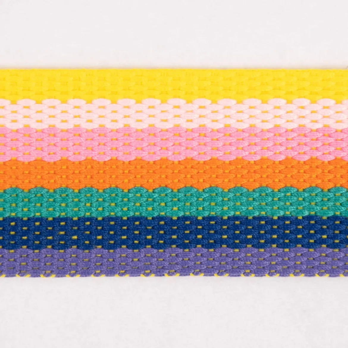 Gurtband robust für Taschen gestreift multicolor 40mm breit